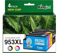 953 XL 953XL Cartuchos de Impresora para HP 953XL Multipack Cartuchos compatibles con HP Officejet Pro 7720 7740 8710 8715 8210 8720 7730 8218 8718 8725 8728 8730 8740 (4 Paquete de