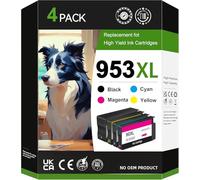 953XL Cartuchos de impresora para HP 953XL Multipack Cartuchos Compatibles para HP Officejet Pro 7740 7720 8210 8720 8710 7730 8218 8715 8718 8725 8728 8730 8740 (4 unidades)