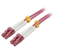 95934 Cable de conexión de fibra óptica OM4 LC/UPC, ambos lados 1m 50/125um L...