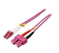 95943 Cable de conexión de fibra OM4 LC/UPC,SC/UPC 1m 50/125um LSZH gris GOOBAY
