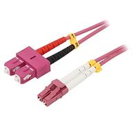 95944 Cable de conexión de fibra óptica OM4 LC/UPC,SC/UPC 2m 50/125um LSZH gr...