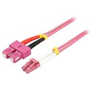 95948 Cable de conexión de fibra óptica OM4 LC/UPC,SC/UPC 10m 50/125um LSZH g...