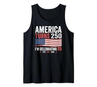 95th Birthday 250th Anniversary USA Patriotic 4th of July Camiseta sin Mangas