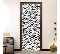 95x215 cm Murales puerta de Pegatinas Patrón de puntos Kaalbo Creativos papel Autoadhesivo Adhesivo Fotográfico Pegatina Negro y blanco Extraíble Impermeable Vinilos Decoración Arte Para Puertas