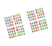 96/144 unidades de dibujos animados conejos huevos calcomanía decorativa etiqueta de envoltura para álbumes de recortes, diario, planificador, álbum de embalaje