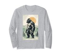 96.4% Silverback Ropa de Gimnasio, Culturismo, Strongman, Arte Manga Larga