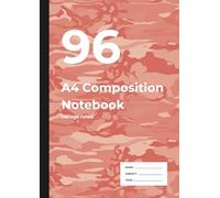 96 A4 Composition Notebook: A4 Notebook for School, Work & Ideas | College Ruled | 96 Pages of 7.1mm Lines | ERDL Camouflage Cover Design | Perfect ... & Homework | For Writers, Dreamers, and Doers