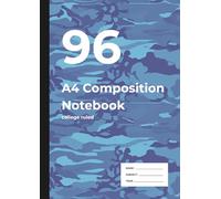 96 A4 Composition Notebook: A4 Notebook for School, Work & Ideas | College Ruled | 96 Pages of 7.1mm Lines | ERDL Camouflage Cover Design | Perfect ... & Homework | For Writers, Dreamers, and Doers