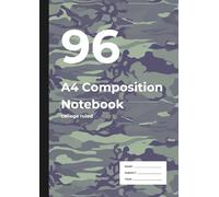 96 A4 Composition Notebook: A4 Notebook for School, Work & Ideas | College Ruled | 96 Pages of 7.1mm Lines | ERDL Camouflage Cover Design | Perfect ... & Homework | For Writers, Dreamers, and Doers