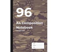 96 A4 Composition Notebook: A4 Notebook for School, Work & Ideas | College Ruled | 96 Pages of 7.1mm Lines | ERDL Camouflage Cover Design | Perfect ... & Homework | For Writers, Dreamers, and Doers