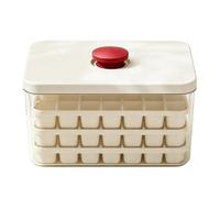 96-Grid Ice Tray with Bin - Press-Type Ice Cube Maker with Lid & Scoop