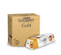 96 latas x 85 g + 24 tarrinas x 57 g Pack Comida Húmeda Mousse Gato Adulto Gourmet