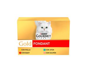 96 latas x 85 g Gourmet Gold Fondant Sabores Variados lata para gatos ¡Pack ahorro!