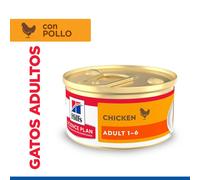96 latas x 85 g Hill's Science Plan Adult Mousse de Pollo lata para gatos ¡Pack Ahorro!