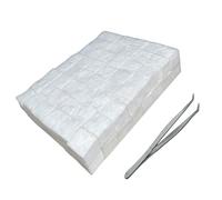 96 mechas de lana de cerámica, pequeñas esponjas de lana de aislamiento de fibra de cerámica con pinzas, fieltro de carbono, fácil de usar, combustibles de bioetanol, mechas de fieltro de carbono