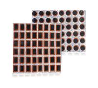 96 parches cuadrados y redondos para neumáticos de bicicleta, juego de parches de 25 mm para bicicleta, kit de reparación de cámara de bicicleta, kit de reparación de neumáticos de bicicleta