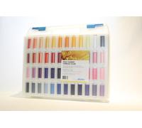 96 Rollos Poly-Sheen 200m Rollos Máquina de Coser Bordar En Schnäppchen-koffer