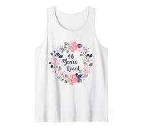96 Years Loved 96th Birthday Floral 96 Year Old Men Women Camiseta sin Mangas