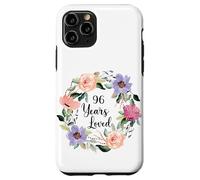 96 Years Loved 96th Birthday Floral 96 Years Loved Women Carcasa para iPhone 11 Pro