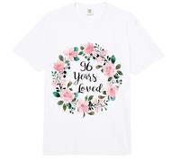 96 Years Loved Men Women 96 Years Old Cool 96th Birthday Comfort Colors Adult Heavyweight T-Shirt