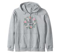 96 Years Loved Men Women Floral 96 Years Old 96th Birthday Sudadera con Capucha