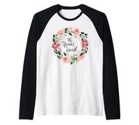 96 Years Loved Women Men 96 Years Old 96th Birthday Camiseta Manga Raglan