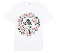 96 Years Loved Women Men 96 Years Old Cool 96th Birthday Comfort Colors Adult Heavyweight T-Shirt