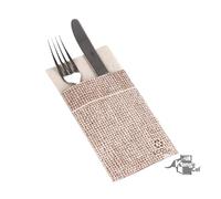 960 pzs Servilletas Canguro Papel 2 Capas 40x40 - Servilletas Desechables para Bar Restaurante - Servilletas Elegantes de Papel Reciclado Ideal para Fiestas y Eventos - 100% Celulosa (Eco Arpillera)