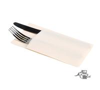 960 pzs Servilletas Canguro Papel 2 Capas 40x40 - Servilletas Desechables para Bar Restaurante - Servilletas Elegantes de Papel Reciclado Ideal para Fiestas y Eventos - 100% Celulosa (Crema)