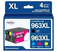 963XL Multipack Remanufacturado Compatible para 963 HP 963XL Cartuchos de Impresora para HP Officejet Pro 9010 Cartuchos para HP Officejet Pro 9012 9014 9020 9015 9016 9018 9019 9022 4 Pack
