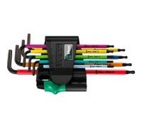 Wera 967 SPKL / 9 Torx BO Multicolour Juego de llaves Allen, BlackLaser, 9 piezas, 05024335001