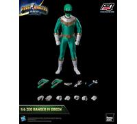 Power Rangers Zeo Figzero Action Figura 1/6 Ranger Iv Green 30 Cm Threezero