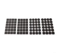 96pcs muebles silla patas almohadillas protectores de suelo para protección redonda y cuadrada negro EVA Self antideslizante cojines para mesas