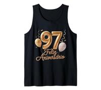 97 Feliz Cumpleaños Portugal Feliz Cumpleaños Portugués Camiseta sin Mangas