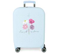 9779121 TROLLEY ABS 55CM. 4R. ENSO FULL OF FLOWERS TURQUESA