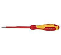 98 20 30 Destornillador aislado plano 3x0,5mm L.Hojas: 75mm 1kVAC KNIPEX