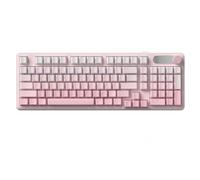 98 teclas PBT, altura MOA, impermeable y resistente al sudor y al aceite, retroiluminación RGB de 16.8 m, cable USB-C desmontable y mínimo ruido, estética mecánica elegante + simplicidad de membrana