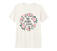 98 Years Loved Women Men 98 Years Old Cool 98th Birthday Camiseta Premium