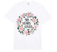98 Years Loved Women Men 98 Years Old Cool 98th Birthday Comfort Colors Adult Heavyweight T-Shirt