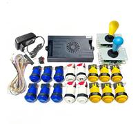 9800 en 1 Pandora Saga DX versión especial Arcade Board Kit de bricolaje hasta 4 jugadores, compatible con juegos 3D, botones de joystick, cable de arnés (azul y amarillo)