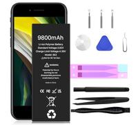 [9800mAh] Batería para iPhone SE 2020, Alta capacidad Reemplazo de batería para iPhone SE 2ª generación modelos A2275 A2296 A2298 con kit de herramientas