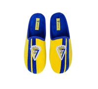 98034 Zapatillas de Estar por casa del FC Cadiz con Diseno Clasico con el Escudo Oficial del Club, Fabricadas en Espana con Materiales Resistentes. Suela Antideslizante, Lavables Amarillo Talla 40