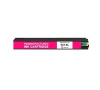 981 Cartuchos de Tinta 981X 981XL compatibles con HP PageWide 556dn | 556xh MFP 586dn 586f E58650dn E55650, tinta remanufacturada, consumibles de impresora(Magenta 110ml)