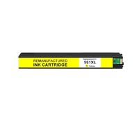 981 Cartuchos de Tinta 981X 981XL compatibles con HP PageWide 556dn | 556xh MFP 586dn 586f E58650dn E55650, tinta remanufacturada, consumibles de impresora(Yellow 110ml)