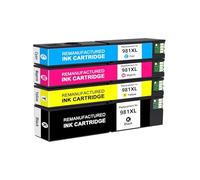 981 Cartuchos de Tinta 981X 981XL compatibles con HP PageWide 556dn | 556xh MFP 586dn 586f E58650dn E55650, tinta remanufacturada, consumibles de impresora(1Set BKCMY)