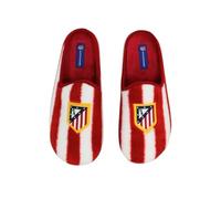 98145 Zapatillas de Estar por casa del FC Atletico de Madrid con un Diseno Clasico Que incorpora el Escudo Oficial del Club en la Pala, Fabricadas en Espana,ptas para Lavar en Lavadora. Rojo Talla 47