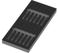 9816 Depósito de espuma para destornilladores Kraftform Micro Set 2, sin herramienta, 172 x 30 x 392 mm