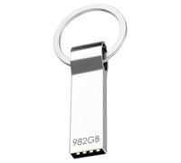 982GB Memoria USB, Alta Velocidad Mini Pen Drive Impermeable Memoria Flash con Llavero para Computadoras, Tabletas Almacenamiento de Datos Externo