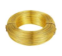 984 Pies 20 Calibre Oro Alambre Artesanal De Aluminio 0.8mm Flexible Metal Artístico Rebordear Alambre Para Escultura DIY y Artesanía