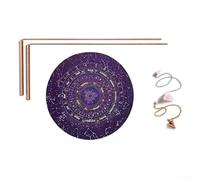 99.9% cobre Dowsing Rod Psíquico y adivinando Kit de almohadilla de péndulo Herramientas de curación de energía Varillas de radiestesia de cobre con péndulo de precisión